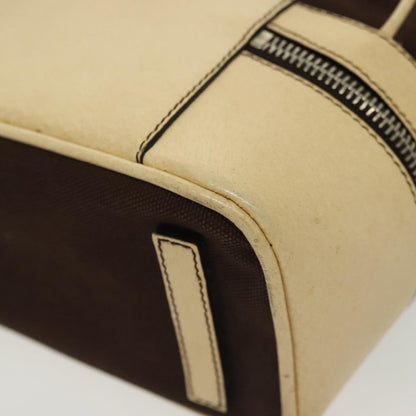 Prada Vintage Handbag Canvas, BEIGE, CANVAS, Handbag