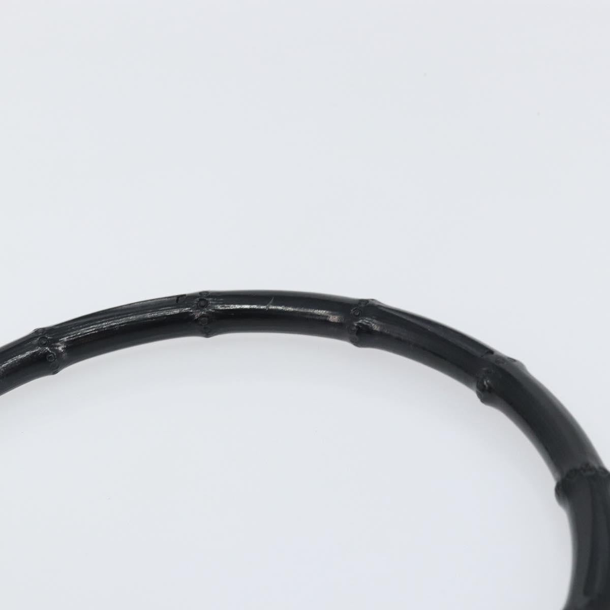 Gucci Vintage Bamboo Handle Bag Suede, BLACK, SUEDE, Handbag