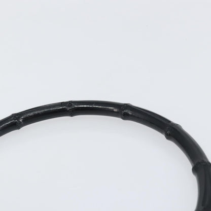 Gucci Vintage Bamboo Handle Bag Suede, BLACK, SUEDE, Handbag