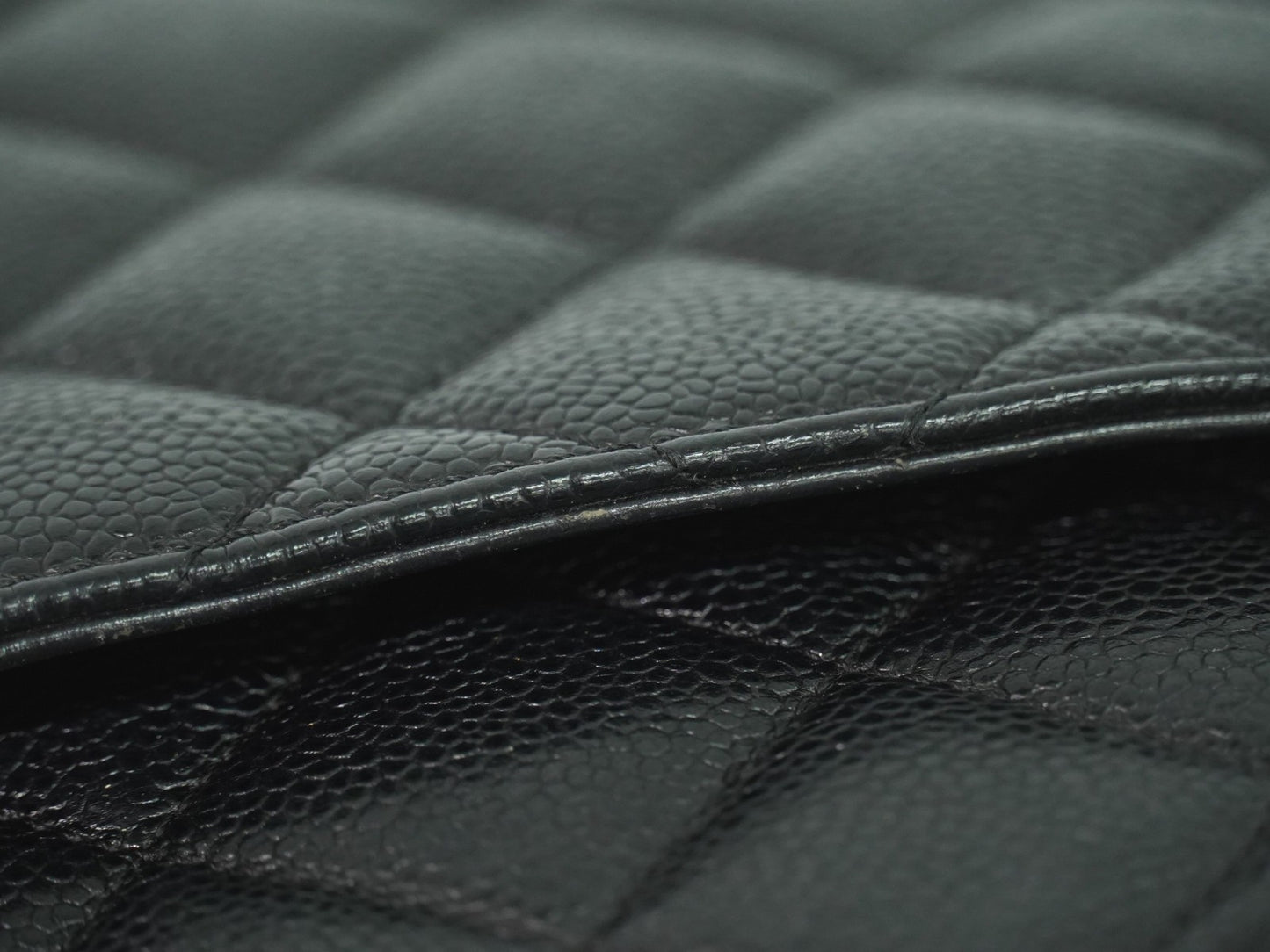 Chanel Medallion Tote Quilted Caviar, BLACK, LEATHER, Tote bag