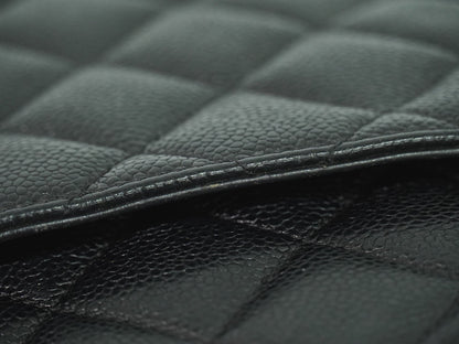 Chanel Medallion Tote Quilted Caviar, BLACK, LEATHER, Tote bag