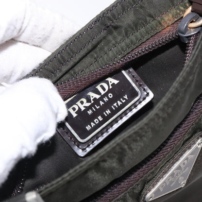 Prada Flat Messenger Bag Tessuto, KHAKI, NYLON, Shoulder bag