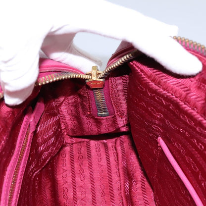 Prada Vintage Bauletto Bag Leather, PINK, LEATHER, Handbag