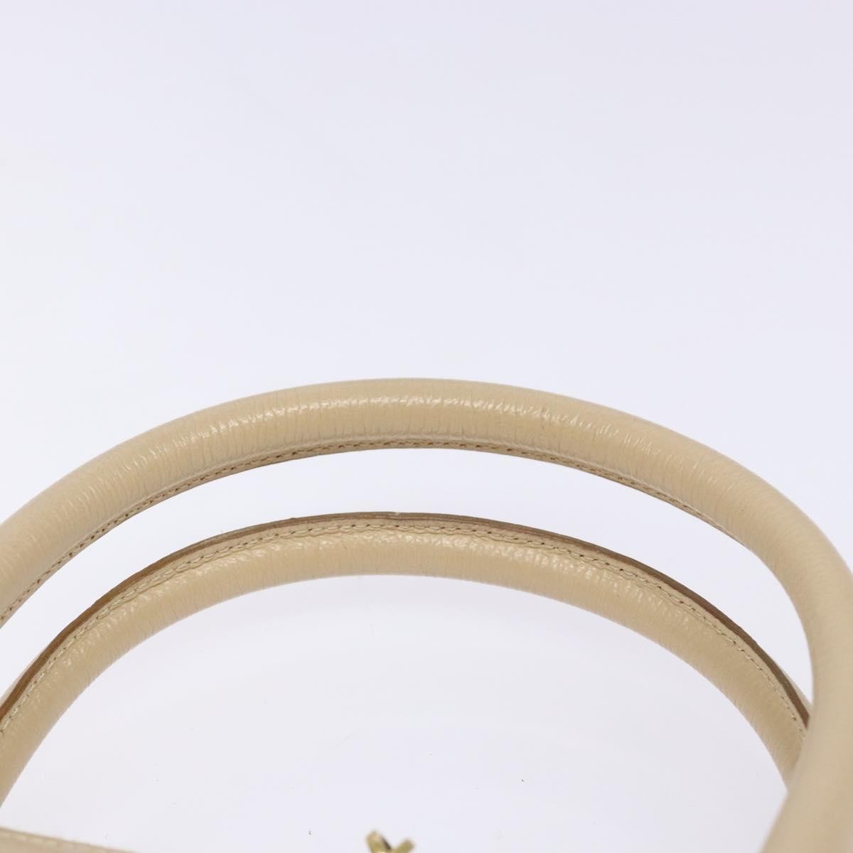 Salvatore Ferragamo Convertible Dome Gancini Leather, BEIGE, LEATHER, Handbag