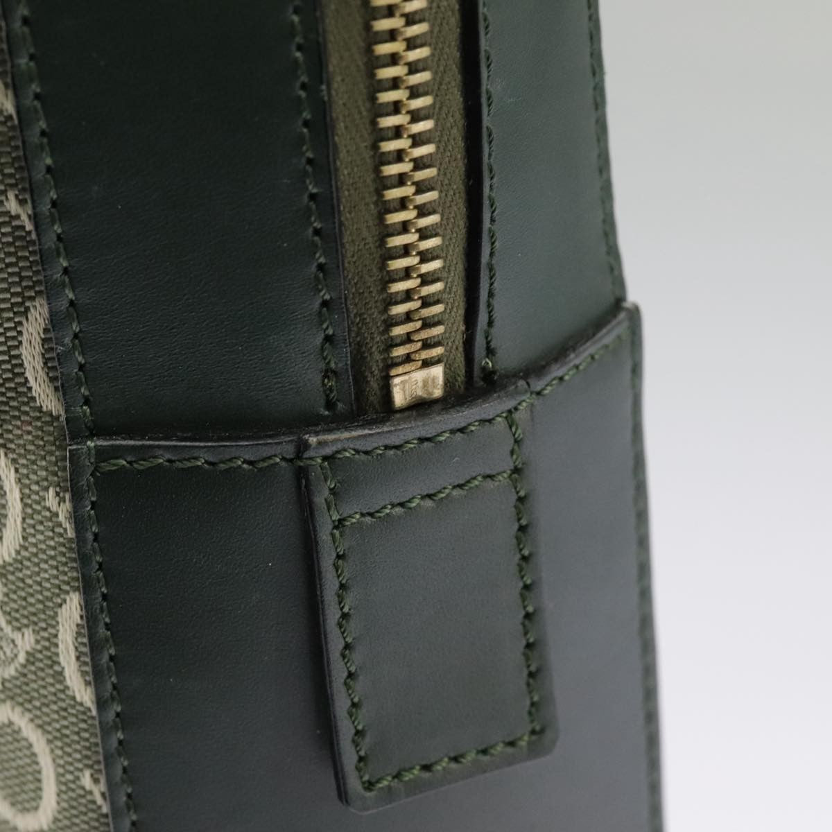 Celine C Macadam Handbag Canvas, GRAY, CANVAS, Handbag