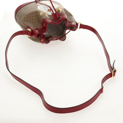 Gucci Doraemon Bucket Bag Printed Mini GG Coated Canvas, BEIGE, PVC, Shoulder bag