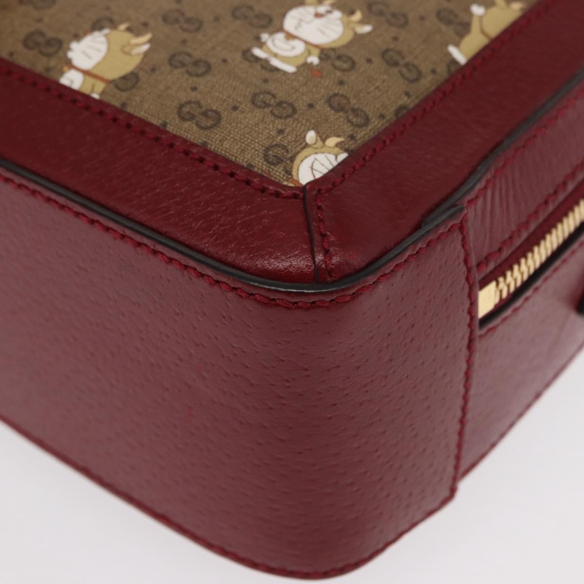 Gucci Doraemon Ophidia Zip Around Camera Bag Printed Mini GG Coated Canvas, BEIGE, CANVAS, Shoulder bag