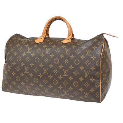 Louis Vuitton Speedy Handbag Monogram Canvas, Brown, Canvas, Handbag