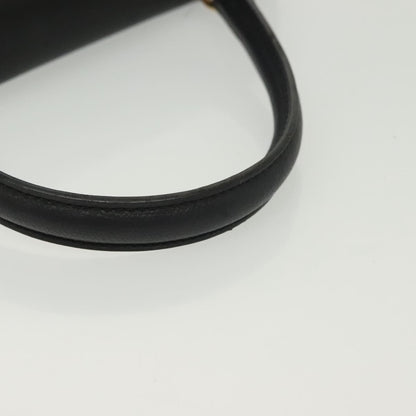 Celine Vintage Convertible Turnlock Top Handle Bag Leather, BLACK, LEATHER, Handbag