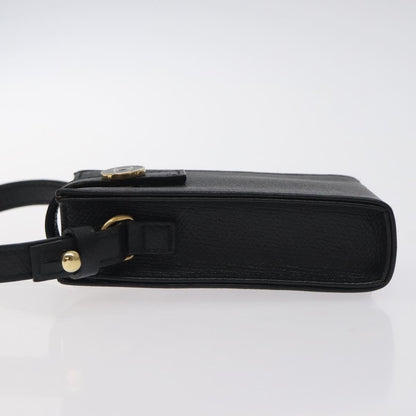 Chanel Cigarette Case Leather, BLACK, LEATHER, Clutche & pouche