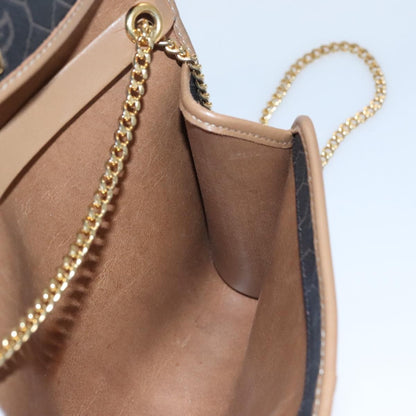 Christian Dior Vintage Honeycomb chain Canvas, BLACK, CANVAS, Shoulder bag