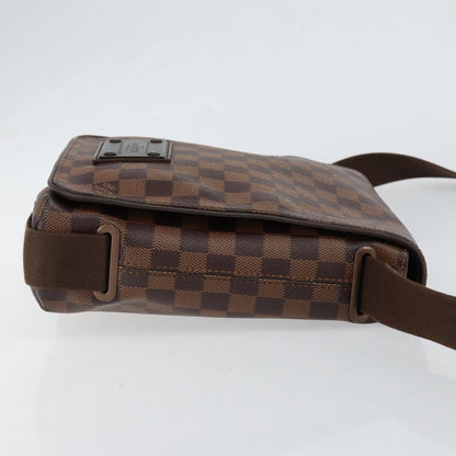 Louis Vuitton Brooklyn Handbag Damier, BROWN, CANVAS, Shoulder bag
