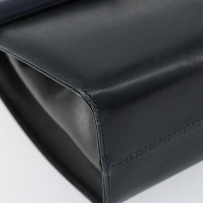 Salvatore Ferragamo Gancini Shoulder Bag Leather, BLACK, LEATHER, Shoulder bag