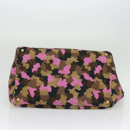 Prada Canapa Open Tote Canvas, MULTICOLOUR, CANVAS, Tote bag