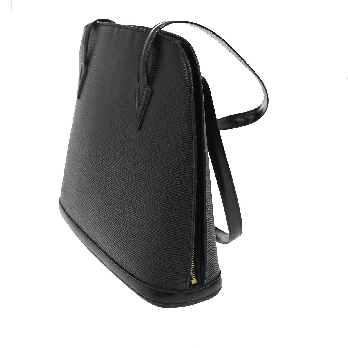 Louis Vuitton Lussac Handbag Epi Leather, BLACK, LEATHER, Shoulder bag