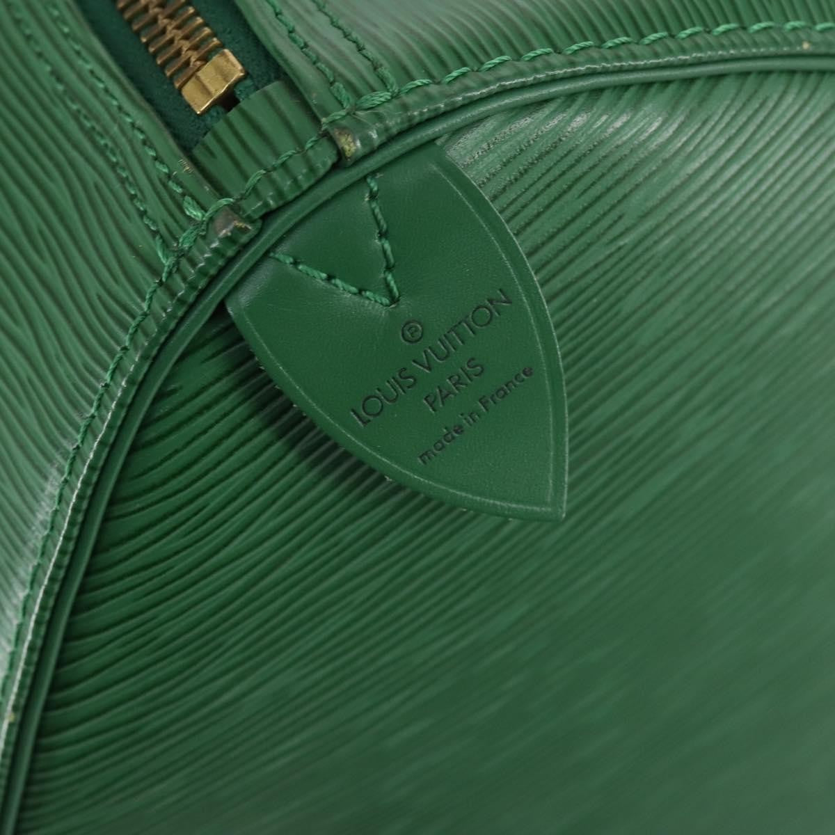 Louis Vuitton Keepall Bag Epi Leather, GREEN, LEATHER, Travel bag