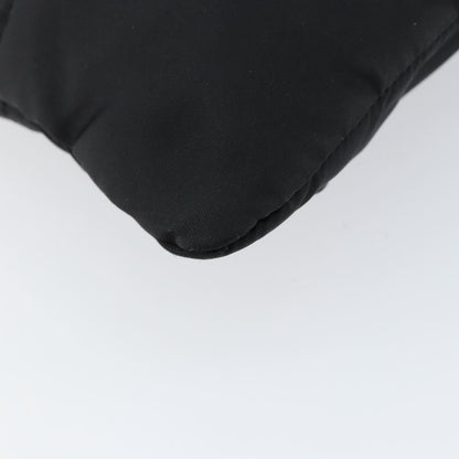 Prada Zip Messenger Bag Horizontal Quilt Tessuto, BLACK, NYLON, Shoulder bag