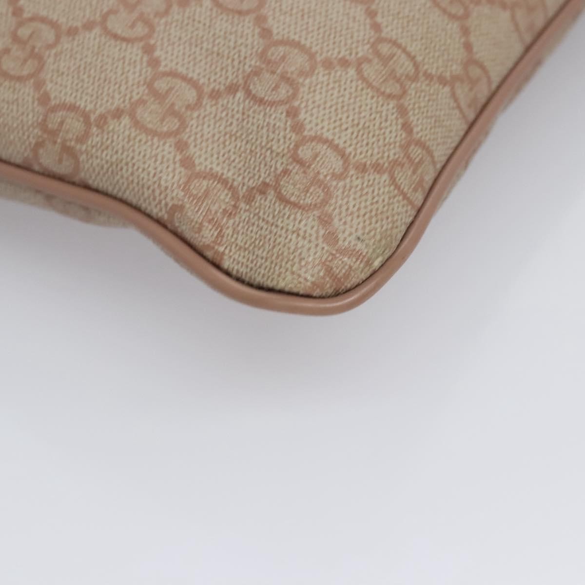 Gucci Front Zip Flat Messenger Bag GG Coated Canvas, BEIGE, CANVAS, Shoulder bag