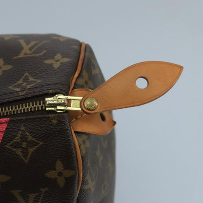 Louis Vuitton Speedy Handbag Limited Edition V Monogram Canvas, BROWN, CANVAS, Handbag