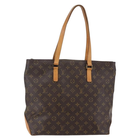 Louis Vuitton Cabas Mezzo Monogram Canvas, BROWN, CANVAS, Tote bag