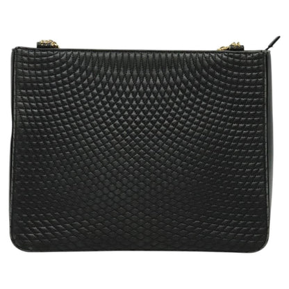 Bally Vintage Shoulder Bag Quilted leather, BLACK, LEATHER, Shoulder bag