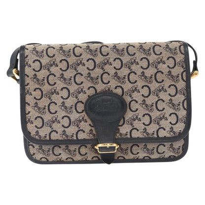 Celine C Sulky Shoulder bag Canvas, NAVY, CANVAS, Shoulder bag