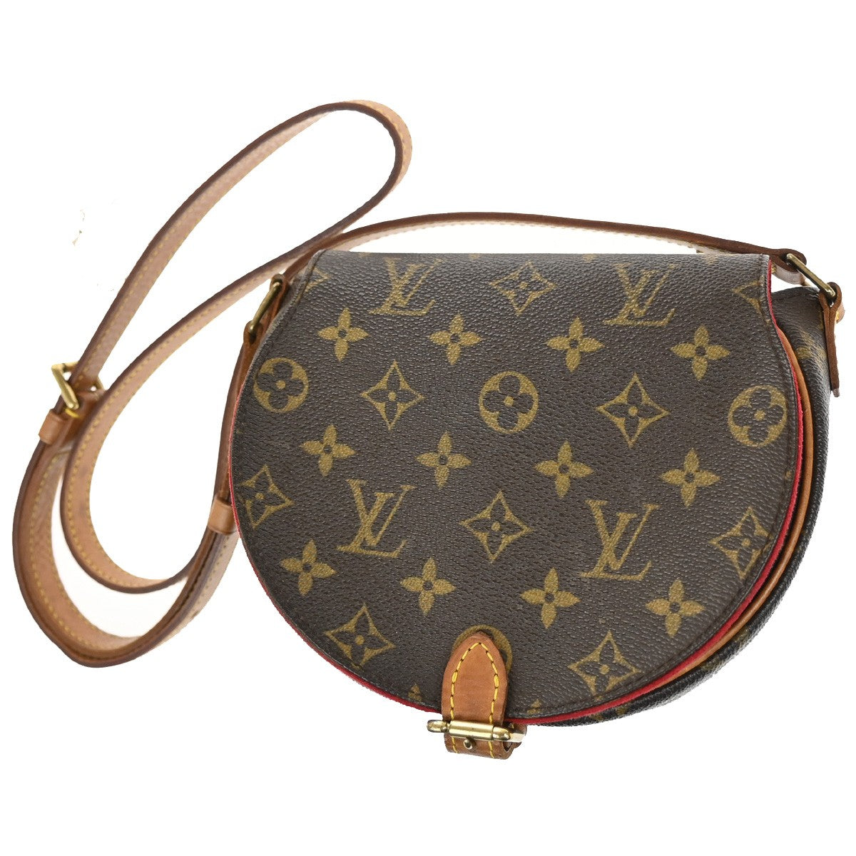 Louis Vuitton Tambourine Handbag Monogram Canvas, BROWN, CANVAS, Crossbody bag