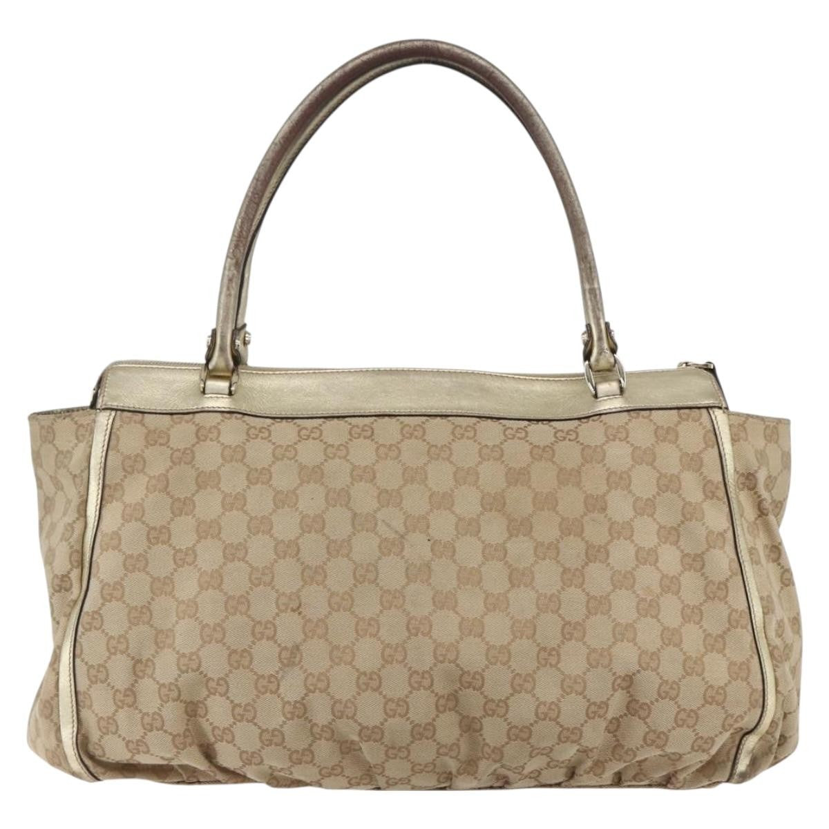 Gucci D-Ring Shoulder Bag GG Canvas, BEIGE, CANVAS, Tote bag