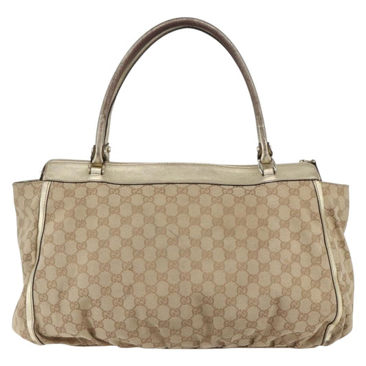 Gucci D-Ring Shoulder Bag GG Canvas, BEIGE, CANVAS, Tote bag