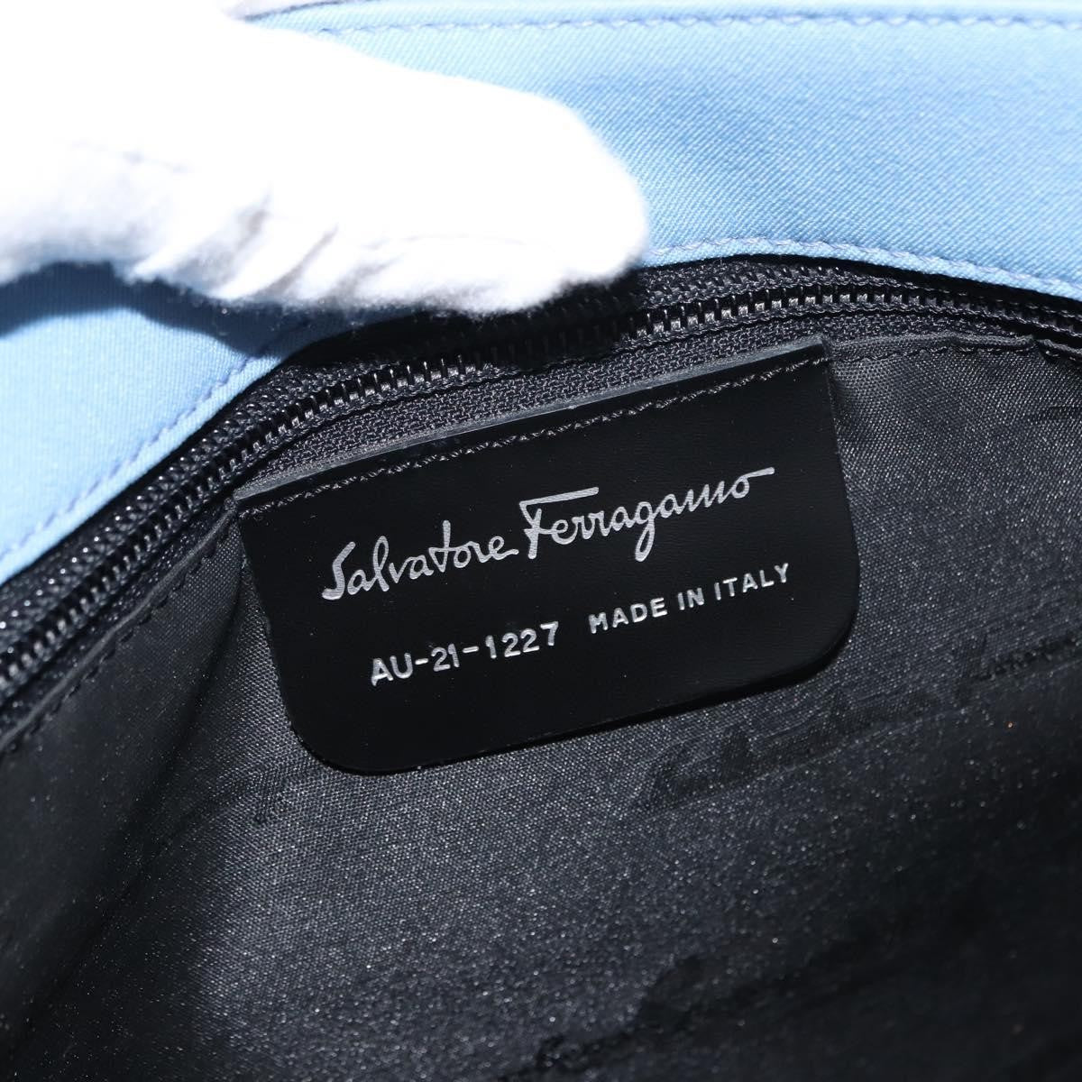 Salvatore Ferragamo Vala tote Canvas, BLUE, CANVAS, Tote bag