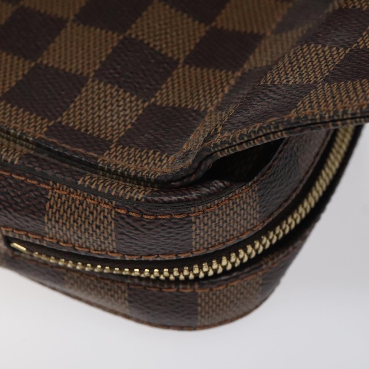 Louis Vuitton Geronimos Waist Bag Damier, BROWN, CANVAS, Clutche & pouche