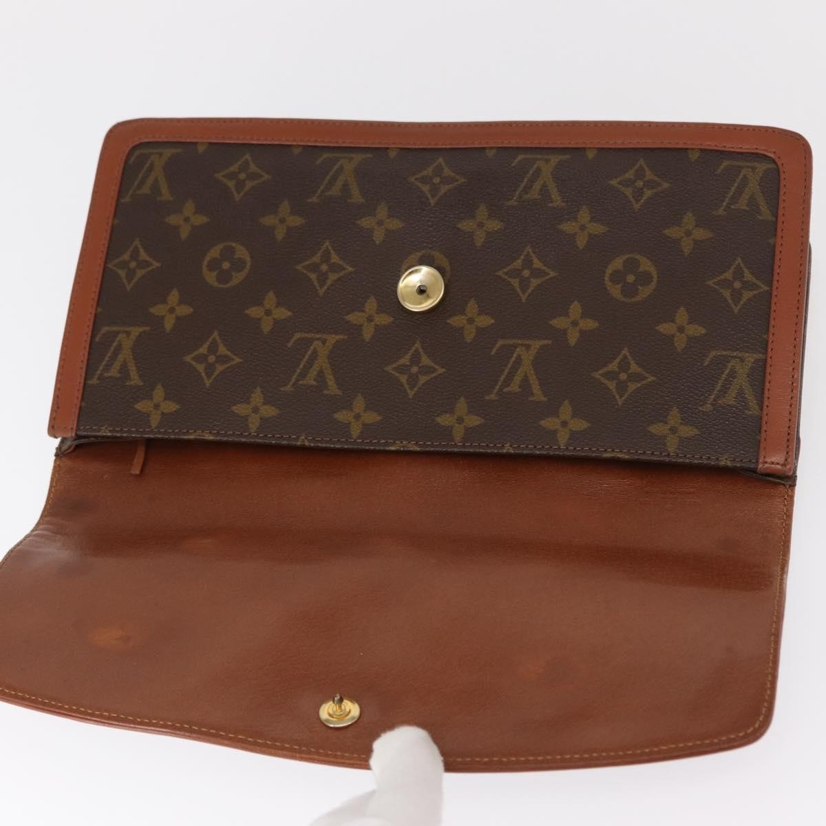 Louis Vuitton Dame Pochette Monogram Canvas, BROWN, CANVAS, Clutche & pouche