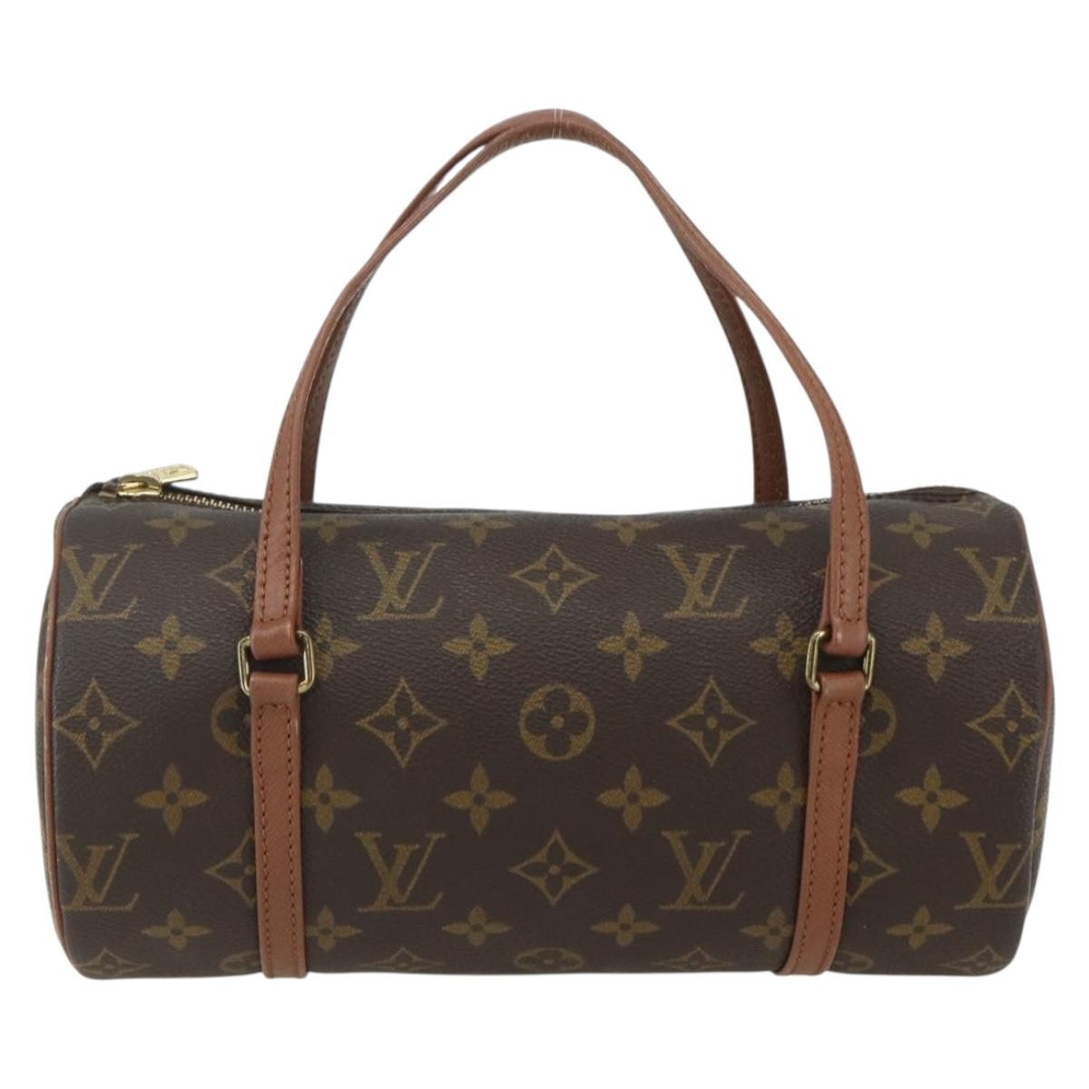 Louis Vuitton Papillon Handbag Monogram Canvas, BROWN, CANVAS, Handbag