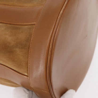 Salvatore Ferragamo Vintage Shoulder Bag Leather, BEIGE, SUEDE, Shoulder bag