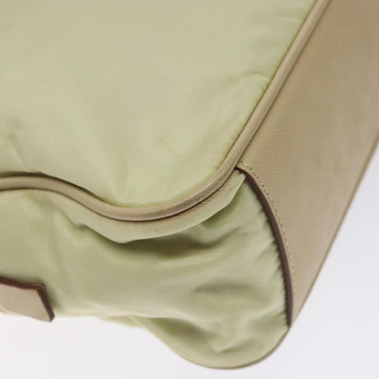 Prada Vintage Zip Handbag Tessuto, BEIGE, NYLON, Handbag