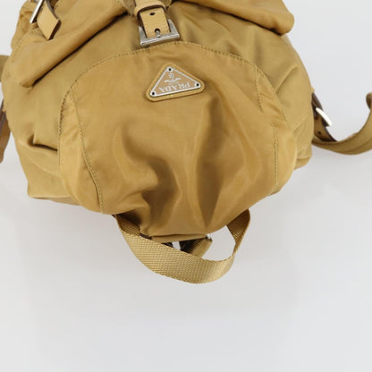 Prada Double Front Pocket Backpack Tessuto, BEIGE, NYLON, Backpack
