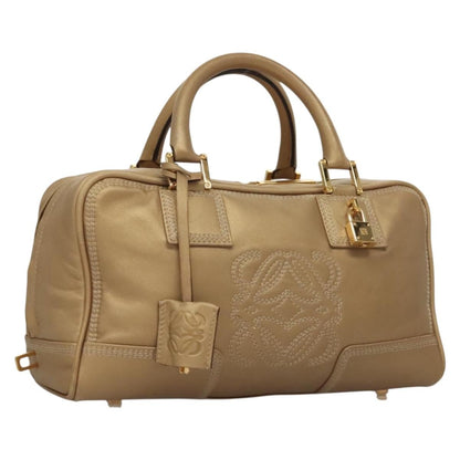Loewe Amazona Bag Leather, GOLD, LEATHER, Handbag