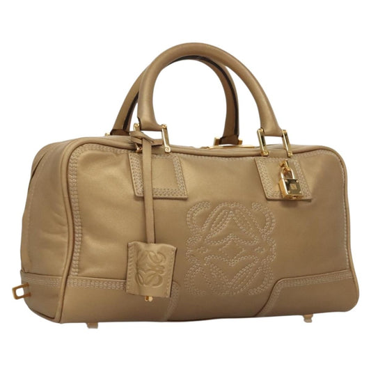Loewe Amazona Bag Leather, GOLD, LEATHER, Handbag