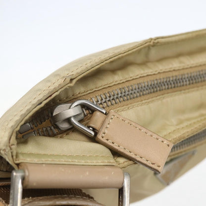 Prada Front Pocket Messenger Bag Tessuto, BEIGE, NYLON, Shoulder bag