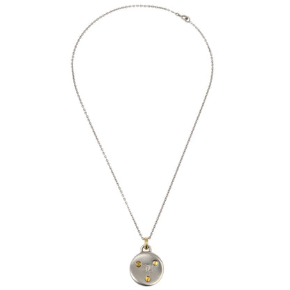 Chanel Medallion Pendant Necklace Metal, SILVER, SILVER_PLATED, Necklace