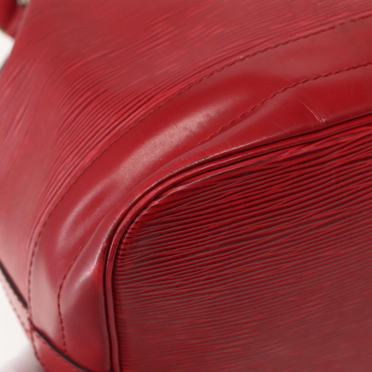 Louis Vuitton Noe Shoulder bag Leather, RED, LEATHER, Shoulder bag
