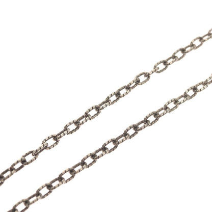 Gucci Engraved Interlocking G Chain Link Pendant Necklace Sterling Silver, SILVER, SILVER, Necklace