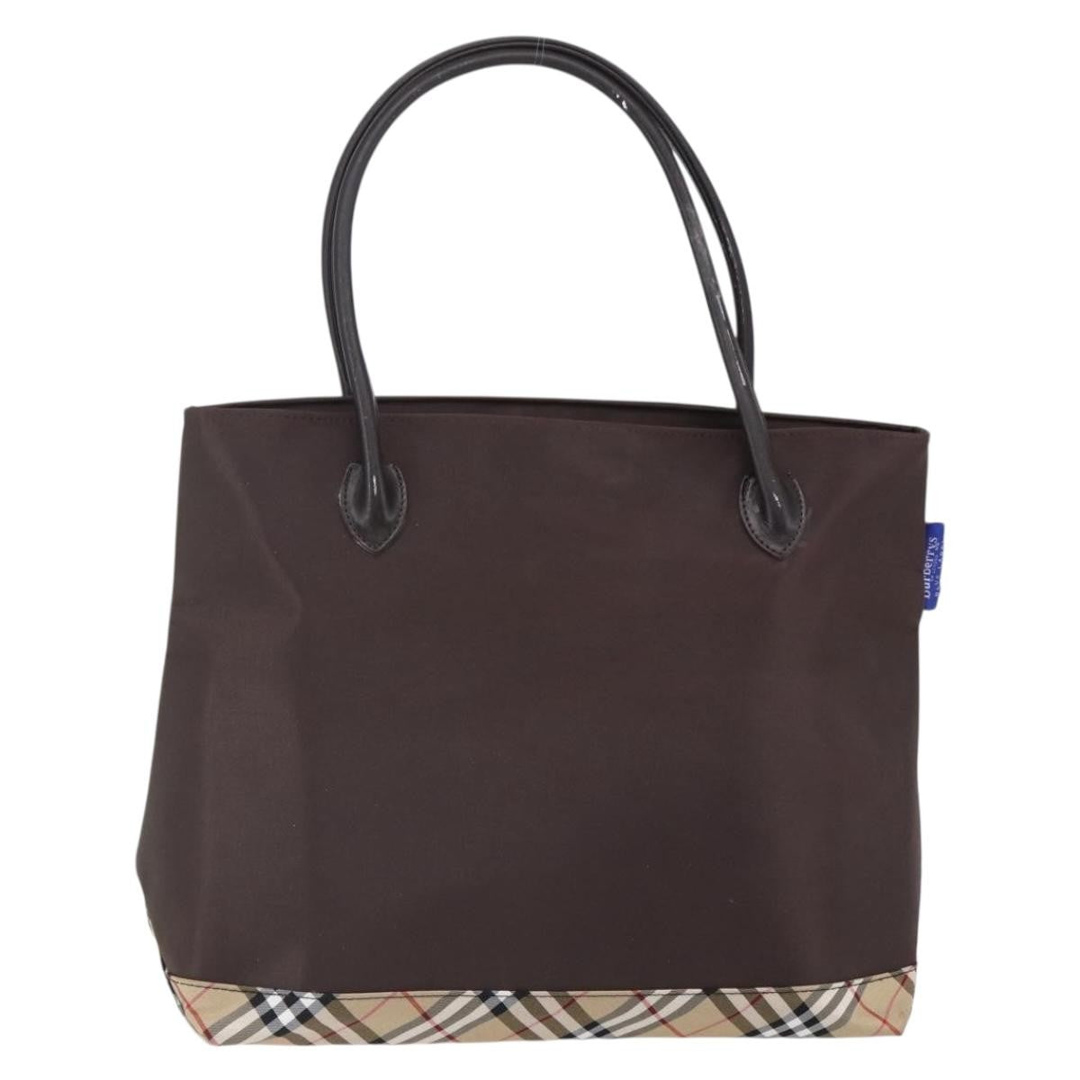Burberry Blue Label Tote Bag Nylon, BROWN, NYLON, Tote bag