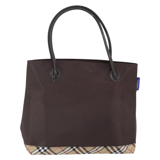 Burberry Blue Label Tote Bag Nylon, BROWN, NYLON, Tote bag