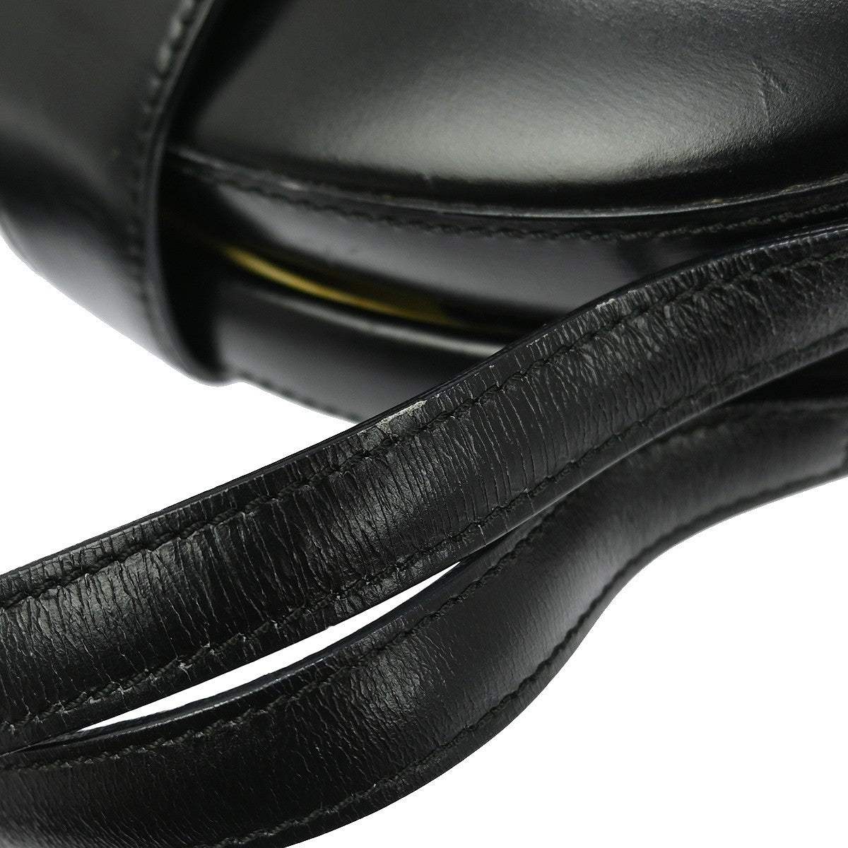 Loewe Anagram handbag Leather, BLACK, LEATHER, Handbag