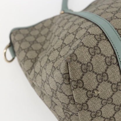 Gucci Joy Plus Tote GG Coated Canvas with Leather, BEIGE, PVC, Tote bag