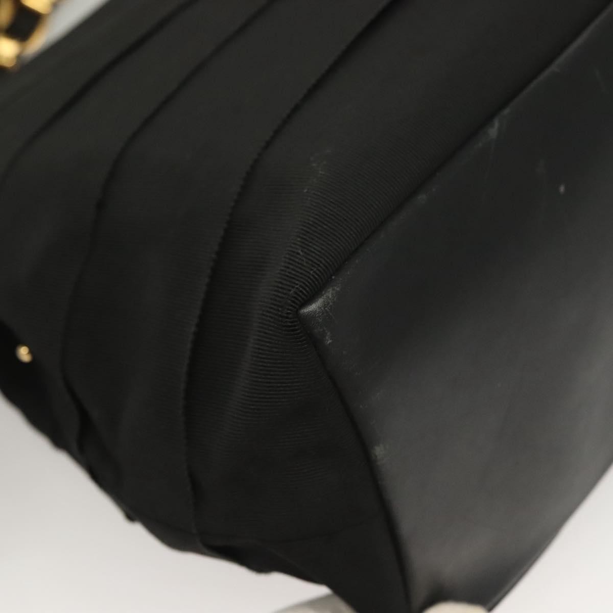 Salvatore Ferragamo Vala Shoulder Bag Canvas, BLACK, CANVAS, Shoulder bag