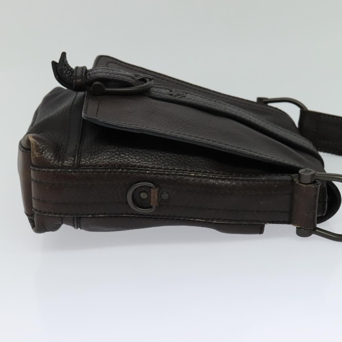 Burberry Vintage Shoulder Bag Leather, BROWN, LEATHER, Shoulder bag