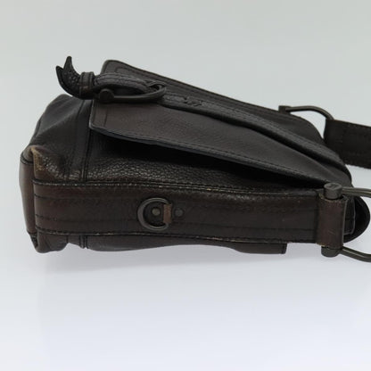 Burberry Vintage Shoulder Bag Leather, BROWN, LEATHER, Shoulder bag