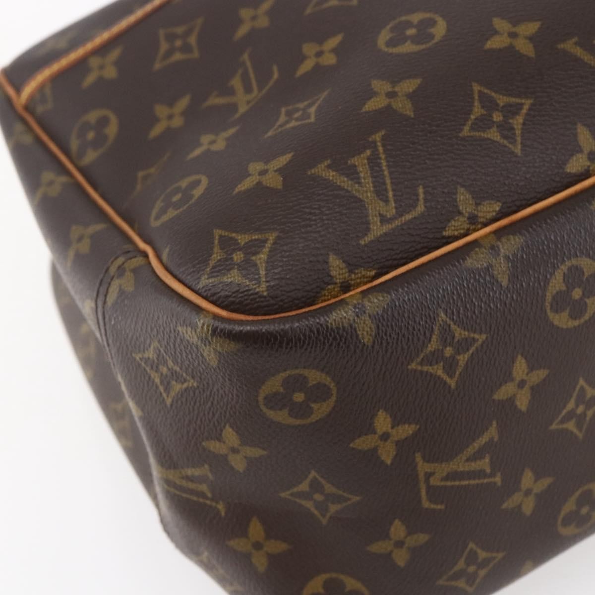 Louis Vuitton Deauville Handbag Monogram Canvas, BROWN, CANVAS, Handbag